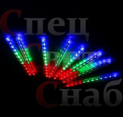 LED гирлянда. Светодиодные сосульки. Разноцветные 3,2 м