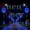 Световое украшение улицы двойная Консоль "Крылья памяти"
