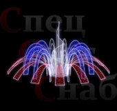 Благоустройство парка - световой фонтан "Симфония" триколор 
